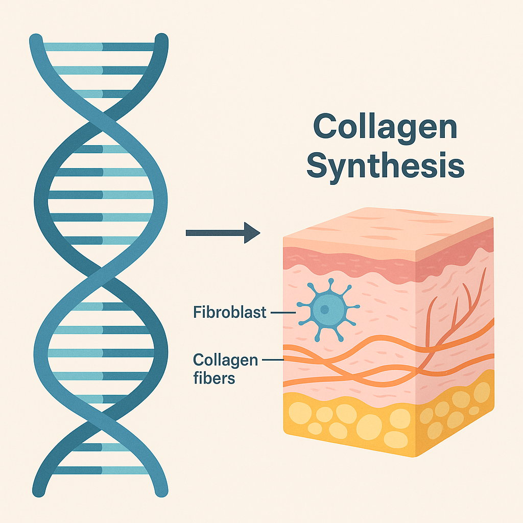 Factori genetici și sinteza colagenului