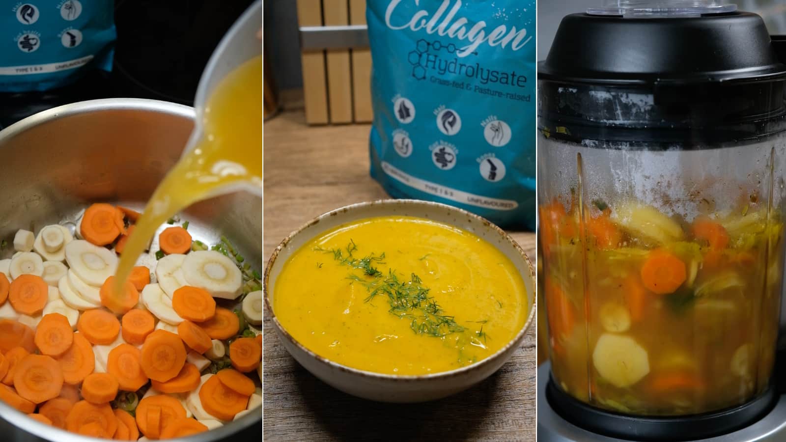 Supă cremă cu păstârnac și morcovi