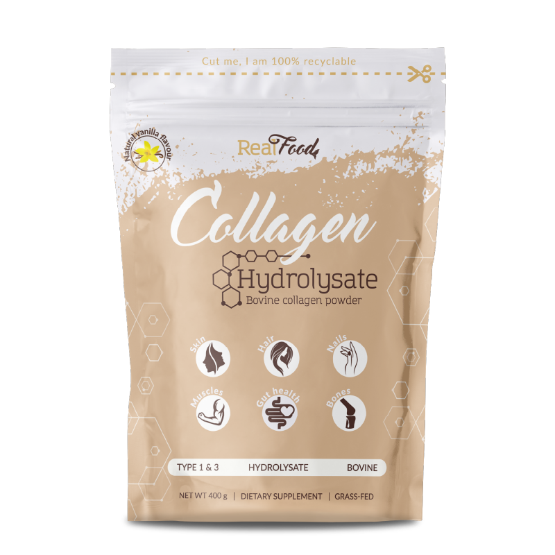 Colagen hidrolizat RealFood – vanilie, fără îndulcitori