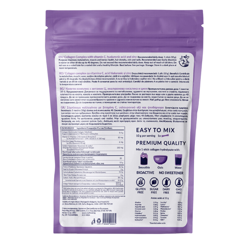 RealFood Colagen Complex - 20 Stick-uri