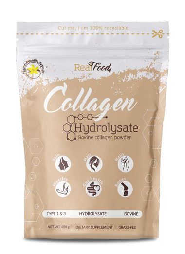 Colagen hidrolizat RealFood – vanilie, fără îndulcitori